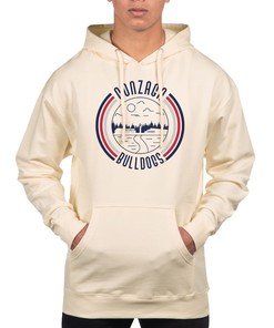 Retro NCAA Gonzaga Bulldogs Double Bar Pullover Hoodie Gifts for Men's Sport Shirts Fans