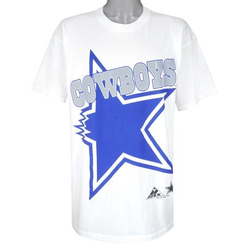 Retro NCAA Shirts - NFL Dallas Cowboys Single Stitch American University T-Shirt 1994 Vintage Tshirt