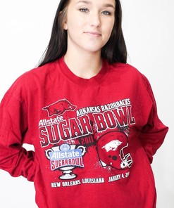 Retro NCAA Shirts: Razorbacks Hoodie Sweatshirt Shirt for Fans