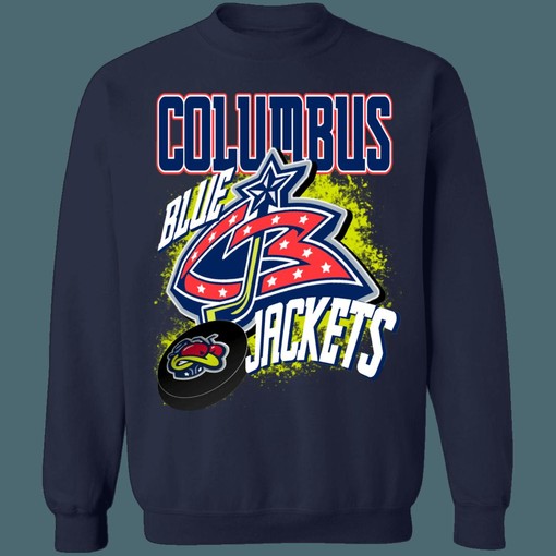 Retro NHL Columbus Blue Jackets Sweatshirt Hoodie T-Shirt Perfect for Hockey Fans