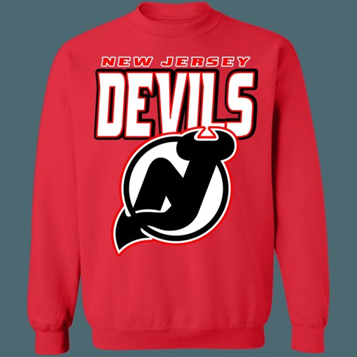 Retro NHL New Jersey Devils BLACK OUT Vintage Sweatshirt Hoodie T-Shirt for Fans - Image 2