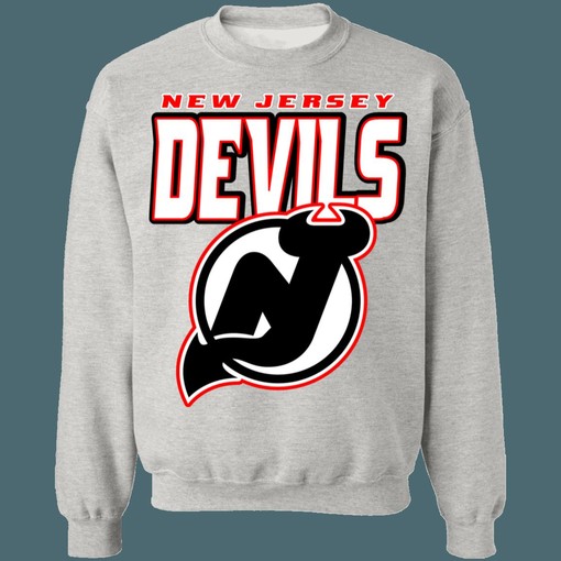 Retro NHL New Jersey Devils BLACK OUT Vintage Sweatshirt Hoodie T-Shirt for Fans - Image 4