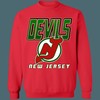 Retro NHL New Jersey Devils Vintage Green Sweatshirt Hoodie T-Shirt for Fans