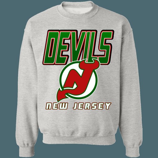 Retro NHL New Jersey Devils Vintage Green Sweatshirt Hoodie T-Shirt for Fans - Image 4