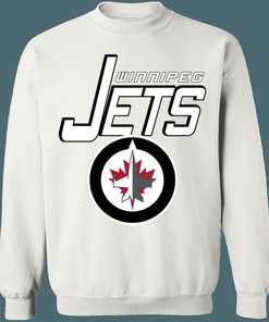 Retro NHL Whiteout Sweatshirt Hoodie T-Shirt for Hockey Lovers in Winnipeg Jets