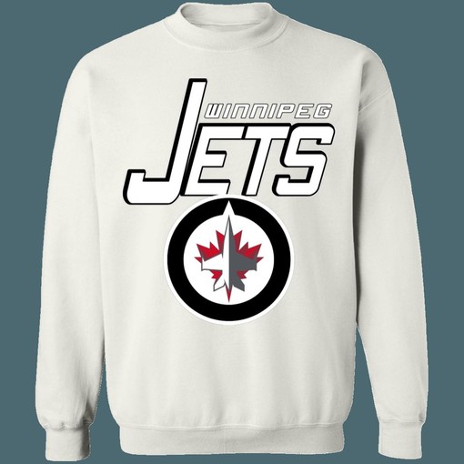 Retro NHL Whiteout Sweatshirt Hoodie T-Shirt for Hockey Lovers in Winnipeg Jets