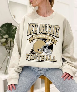 Retro New Orleans Football Team Sweatshirt Shirt for NFL Fans