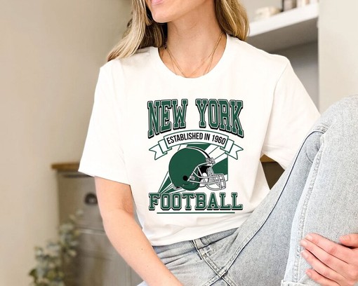 Retro New York Football Crewneck Sweatshirt Hoodie Shirt Gifts for NFL Fans with Sport Shirts Unisex - Image 3