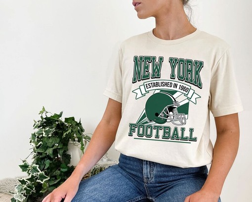 Retro New York Football Crewneck Sweatshirt Hoodie Shirt Gifts for NFL Fans with Sport Shirts Unisex - Image 4