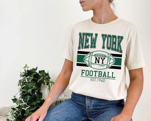 Retro New York NFL Crewneck Sweatshirt Hoodie Shirt for NFL Fans with Sport Shirts Girls - Image 4