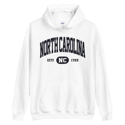 Retro North Carolina Hooded Sweatshirt, Vintage North Carolina Hoodie and NCAA Shirt, University Style Gifts - Image 3