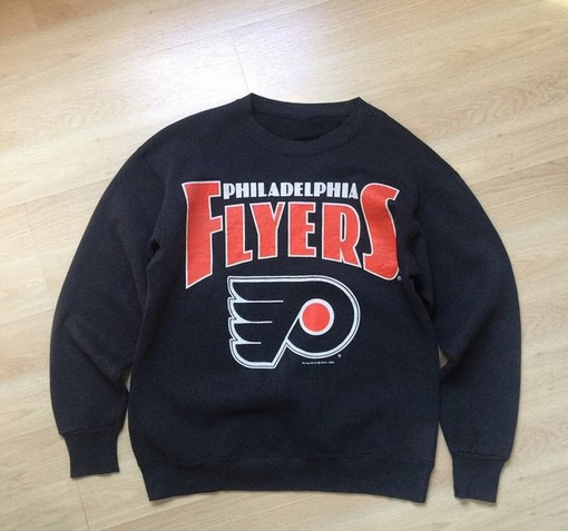 Retro Philadelphia Flyers Crewneck Sweatshirt and Hoodie Combo - Perfect for Fans - Image 2