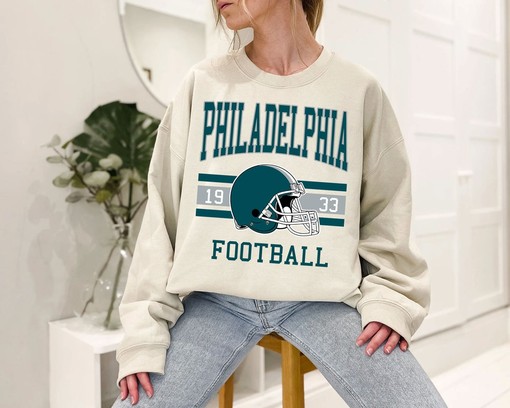 Retro Philadelphia Football Sweatshirt - Classic Vintage Design for NFL Fans