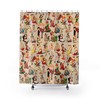 Retro Pin Up Beauties Shower Curtain: Classic Cheesecake Art Vibe for Your Retro Bath