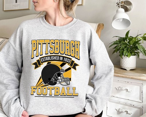 Retro Pittsburgh Football Team Sweatshirt for NFL Fans - NFL Shirt - Image 2