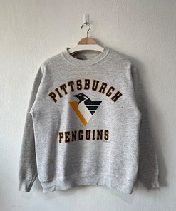 Retro Pittsburgh Penguins Crewneck Sweatshirt, Shirt, and Hoodie Set - Perfect for Fans