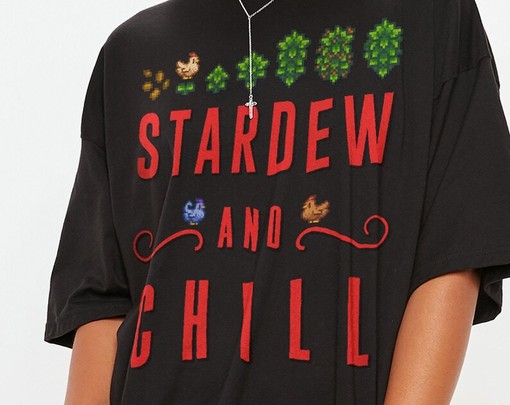 Retro Pixel 8-Bit Game T-Shirt, Stardew and Chill Shirt, Valley Farming RPG Video Game Shirt - Image 2