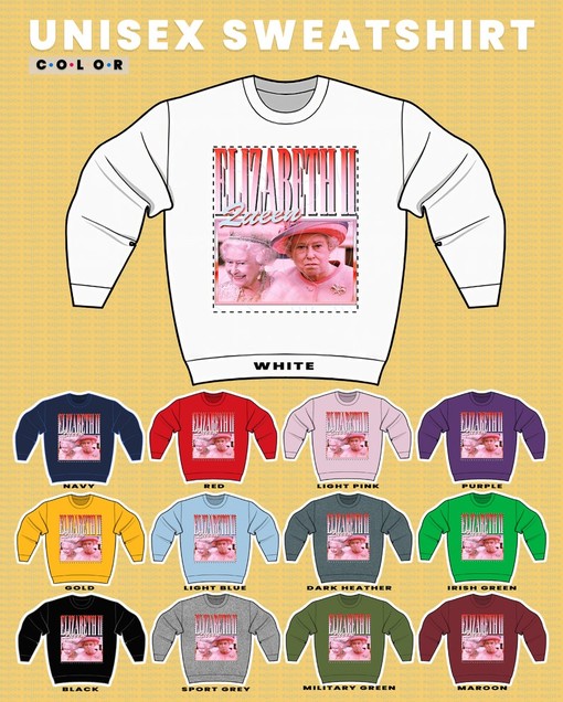 Retro QUEEN ELIZABETH Vintage Tee - Classic Queen Elizabeth Fan Tee with Movie Character Shirts - Image 3