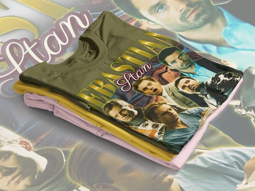 Retro SEBASTIAN STAN Homage Shirt, Tribute Shirt Fans Gift - Classic movie t shirts - Image 4