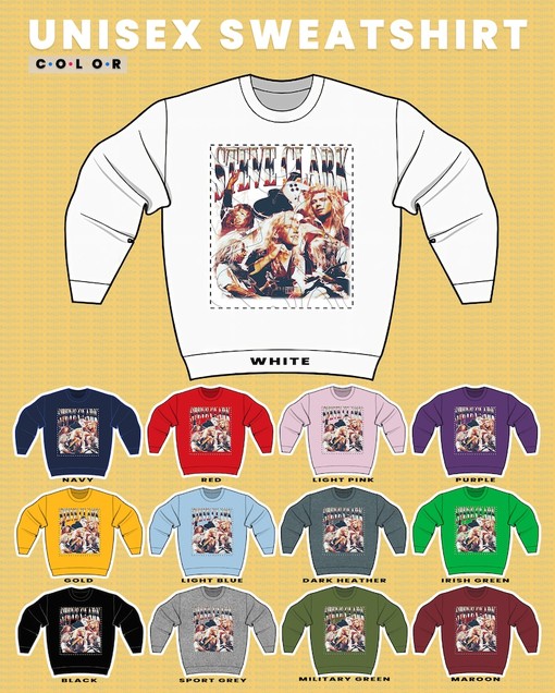 Retro STEVE CLARK Sweater - 90s Rock Fan Tee Featuring STEVE CLARK & JOE ELLIOTT, Def Leppard Homage - Image 3