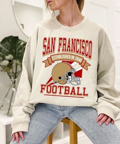 Retro San Francisco Football Shirt for NFL Fans with NCAA Shirts for Men and Women