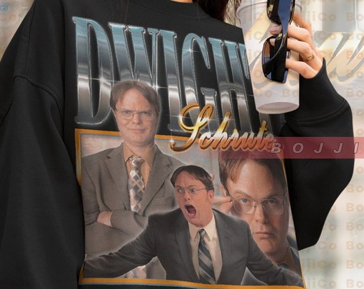 Retro Schrute Farm Sweatshirt - The Office Dwight and Jim Halpert Tee - Image 4