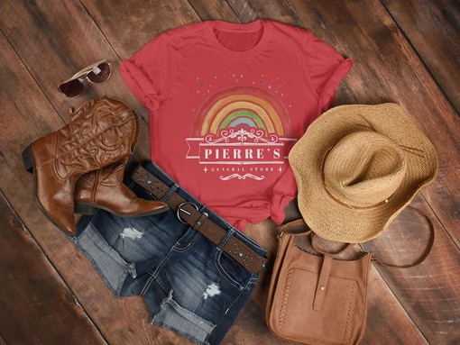Retro Stardew Valley Tee, Vintage Pixel 8-Bit Game Shirt, Rainbow Pierre's General Store T-Shirt - Image 3