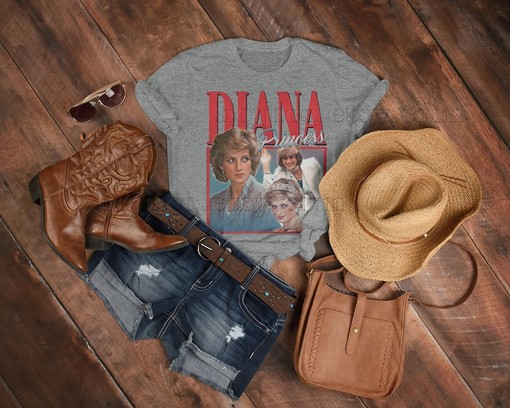 Retro Style Princess Diana Fan Shirt - Tribute to Princess of Wales - Image 3