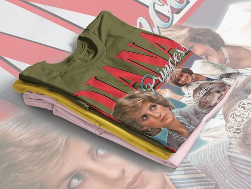 Retro Style Princess Diana Fan Shirt - Tribute to Princess of Wales - Image 4