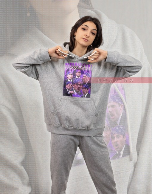 Retro Style Prison Mike Shirt - Michael Scott Biatch Tribute for The Office Fans - Image 2