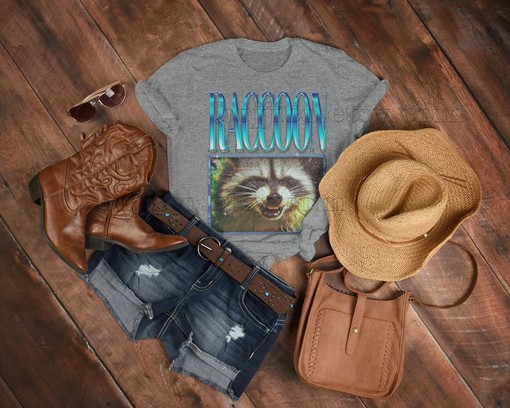 Retro Style Raccoon Tee - Vintage Inspired Shirt for Raccoon Fans - Image 3
