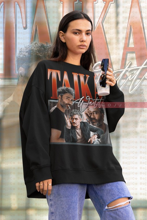 Retro TAIKA WAITITI Hoodie - New Zealand Filmmaker Gift Featuring TAIKA WAITITI & Norse Mythology Theme