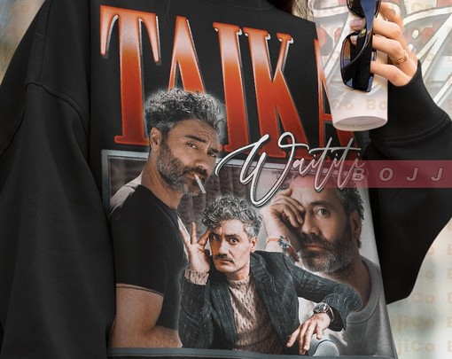 Retro TAIKA WAITITI Hoodie - New Zealand Filmmaker Gift Featuring TAIKA WAITITI & Norse Mythology Theme - Image 4