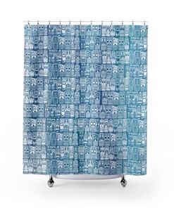 Retro TIKI Shower Curtain: Vintage Design for Your Mid Century Lifestyle