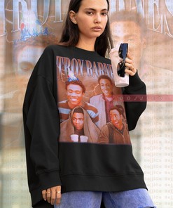 Retro Troy Barnes Sweatshirt, Vintage 90s Homage Tee, Community Shirt