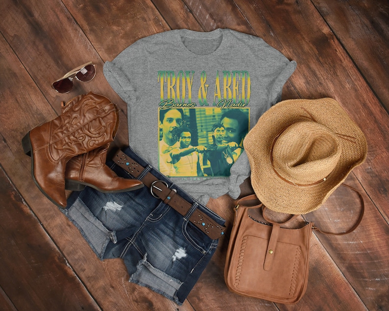 Retro Troy and Abed Tee, Classic TV Series Merch, Senor Ben T-Shirt - Image 3