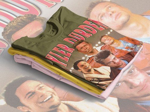 Retro Tyler Durden Shirt, 90s Fight Club Homage Tee, Brad Pitt Project Mayhem T-Shirt - Image 4