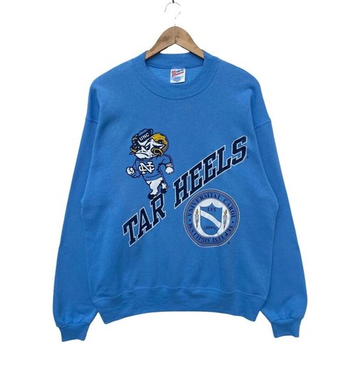 Retro UNC Collegiate Champions Sweatshirt and Vintage NCAA North Carolina Tar Heels Shirt