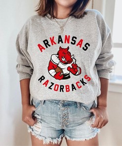 Retro Unisex Vintage Razorbacks T Shirt - Arkansas Shirt, Hoodie, Sweatshirt, College Shirts