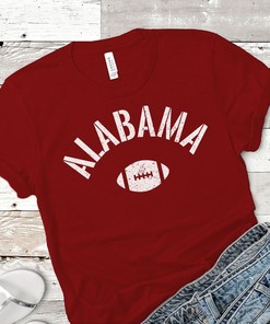 Retro Vintage Alabama Football T-Shirt For Women & Men Unisex, Game Day Tailgate Sports College University Style