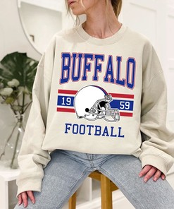 Retro Vintage Buffalo Football Sweatshirt for NFL Fans with NCAA Shirt Kids and College Shirts