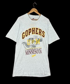 Retro Vintage Gophers University of Minnesota Single Stitch Shirt for NCAA Football Fan Shirts