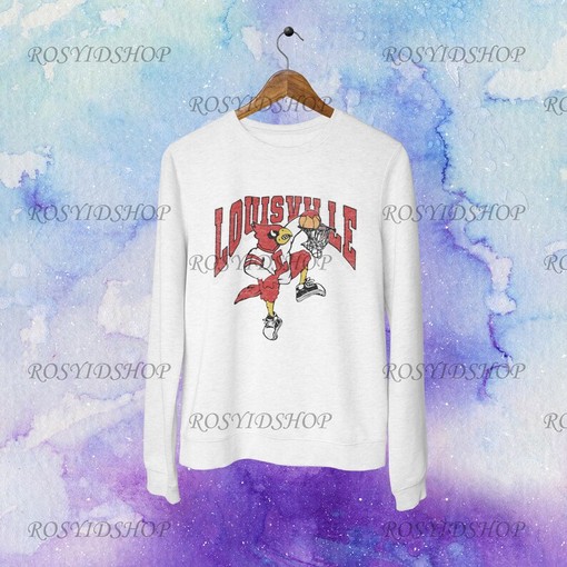 Retro Vintage Louisville Basketball Unisex Crewneck Sweatshirt