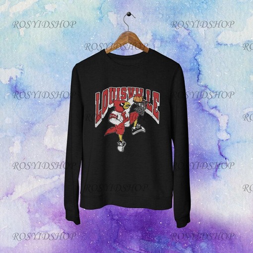 Retro Vintage Louisville Basketball Unisex Crewneck Sweatshirt - Image 2