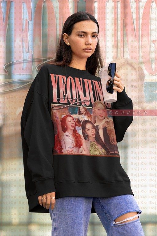 Retro Vintage Sweatshirt Homage to Yeonjung, Korean Singer Tees with Dawon and Yeureum, Movie Shirts for Women