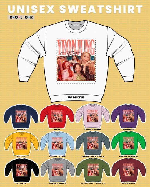 Retro Vintage Sweatshirt Homage to Yeonjung, Korean Singer Tees with Dawon and Yeureum, Movie Shirts for Women - Image 3
