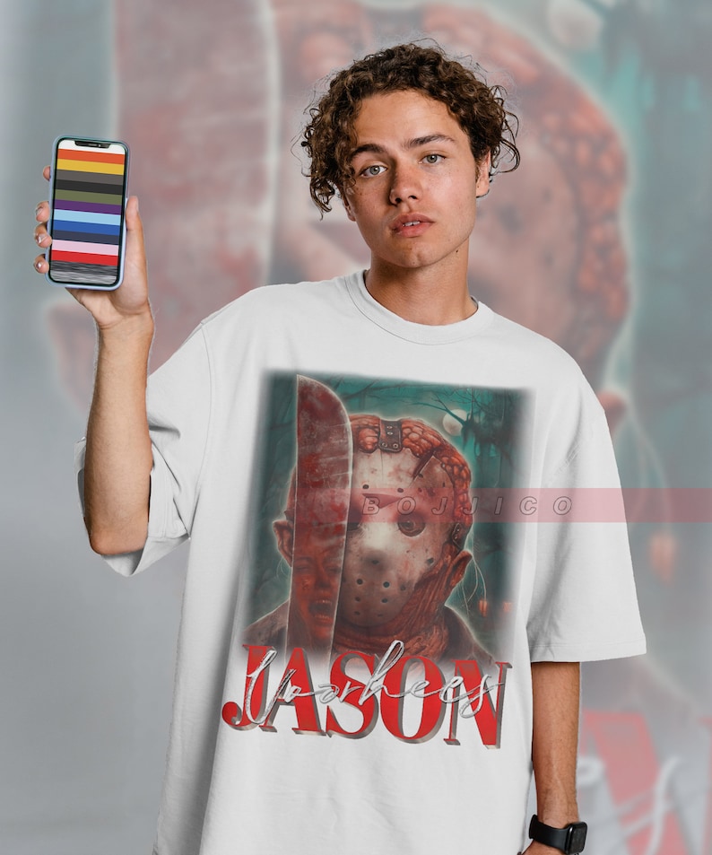 Retro Vintage Voorhees Shirt - Vintage Horror Movie T-Shirt for Fans of Friday the 13th and Michael Myers Homages