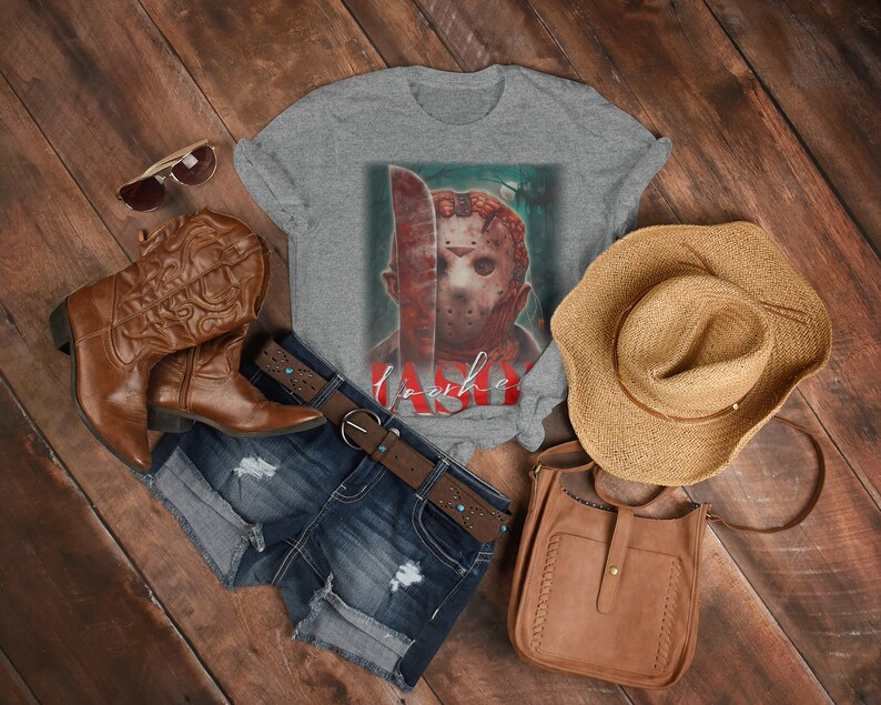 Retro Vintage Voorhees Shirt - Vintage Horror Movie T-Shirt for Fans of Friday the 13th and Michael Myers Homages - Image 3