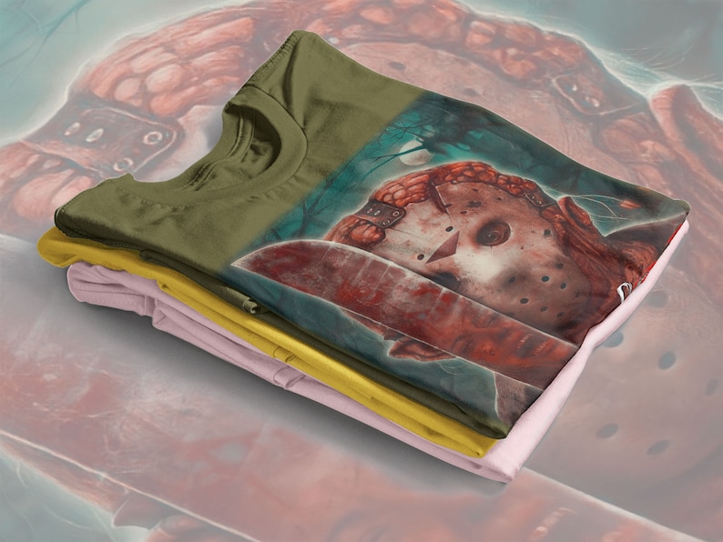 Retro Vintage Voorhees Shirt - Vintage Horror Movie T-Shirt for Fans of Friday the 13th and Michael Myers Homages - Image 4