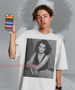 Retro Winona Ryder T-shirt, Beautiful Actress 90s Photo Tribute Tee